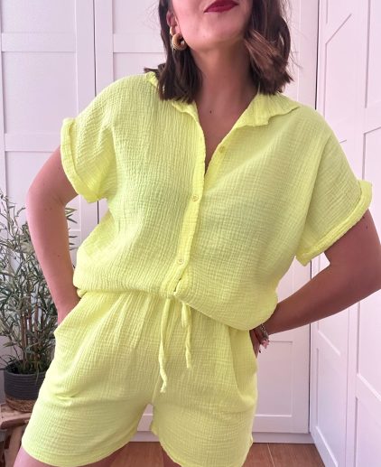 Conjunto fluor amarillo