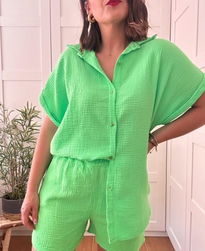 Conjunto fluor verde