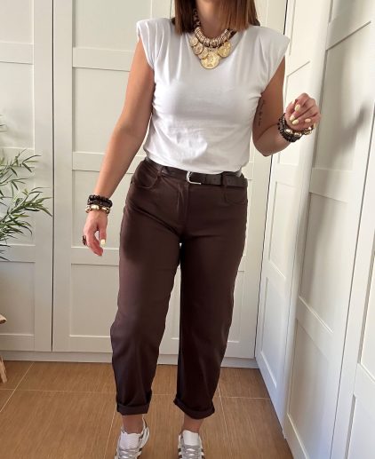 Pantalón bombacho marrón