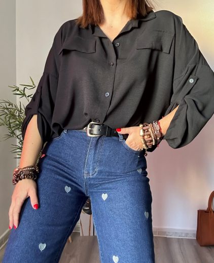 Camisa basic negra