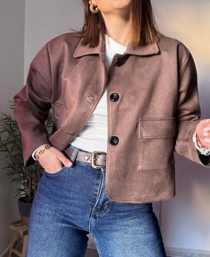 Chaqueta ante marrón