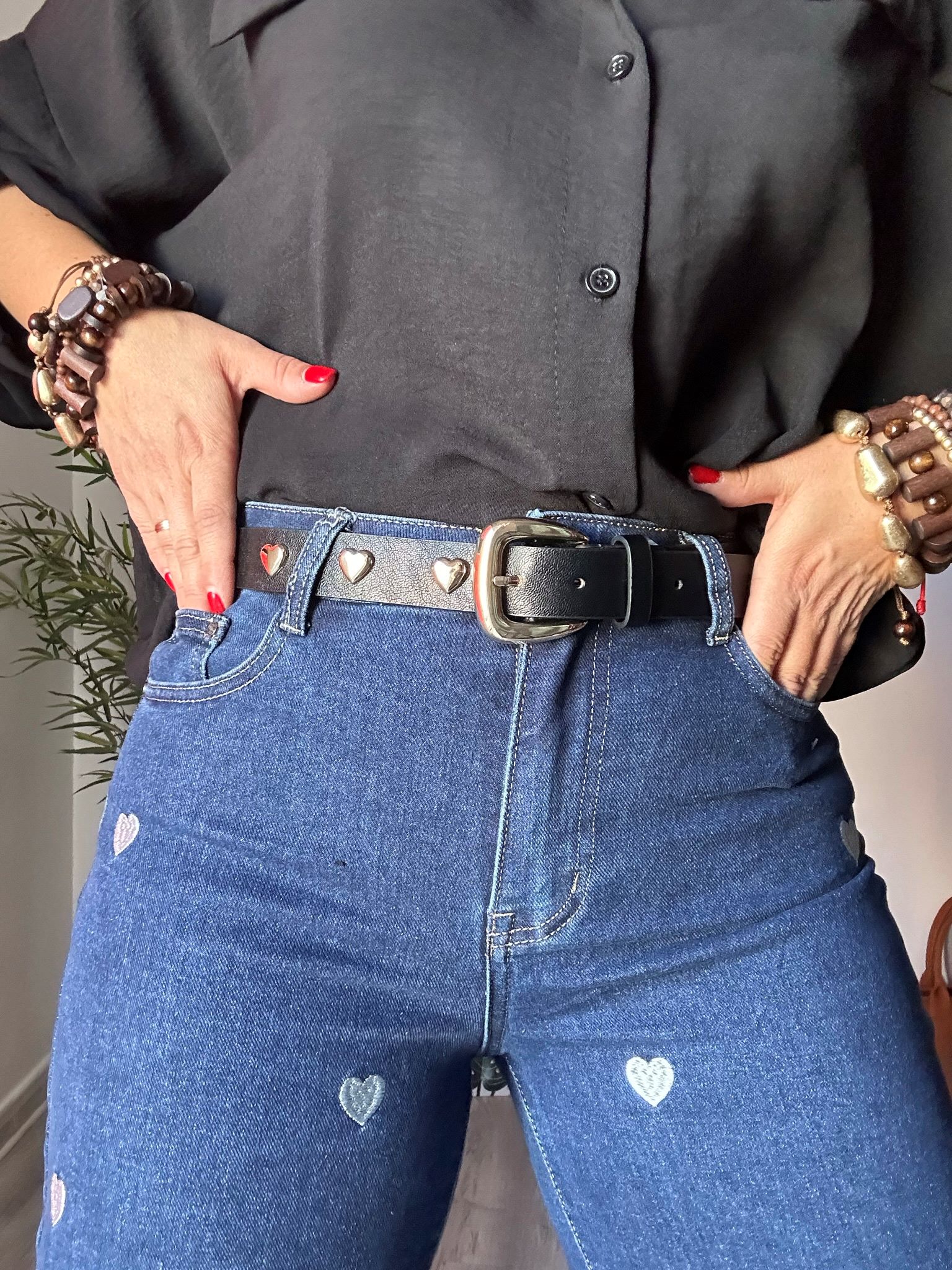 Cinturón negro corazones 1