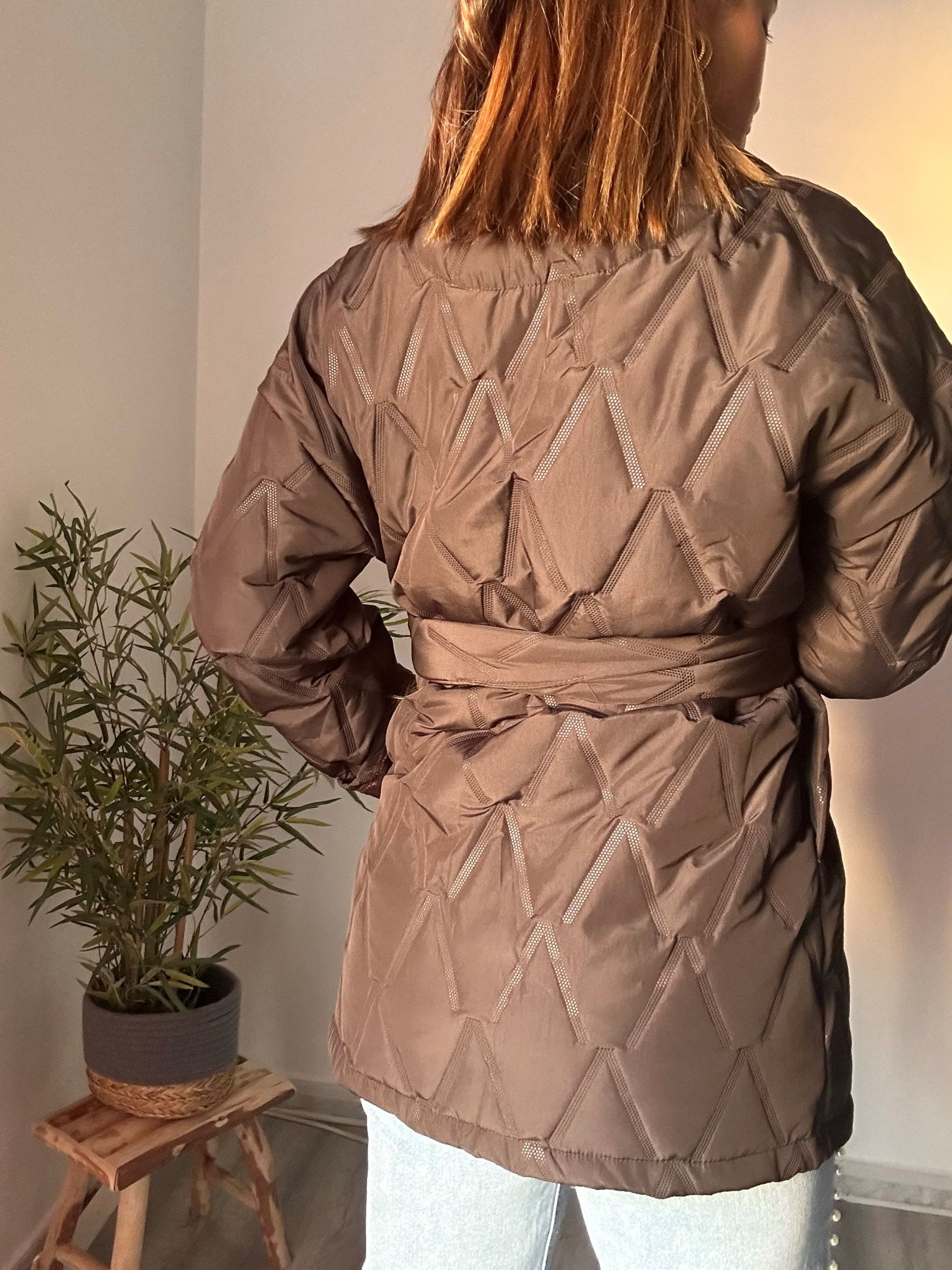 Abrigo guata marrón 2