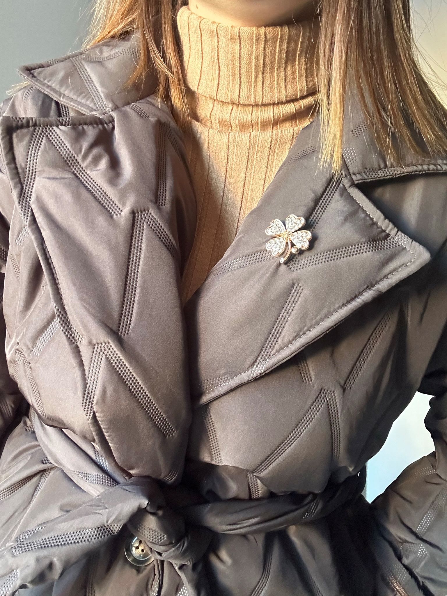 Abrigo guata marrón 3