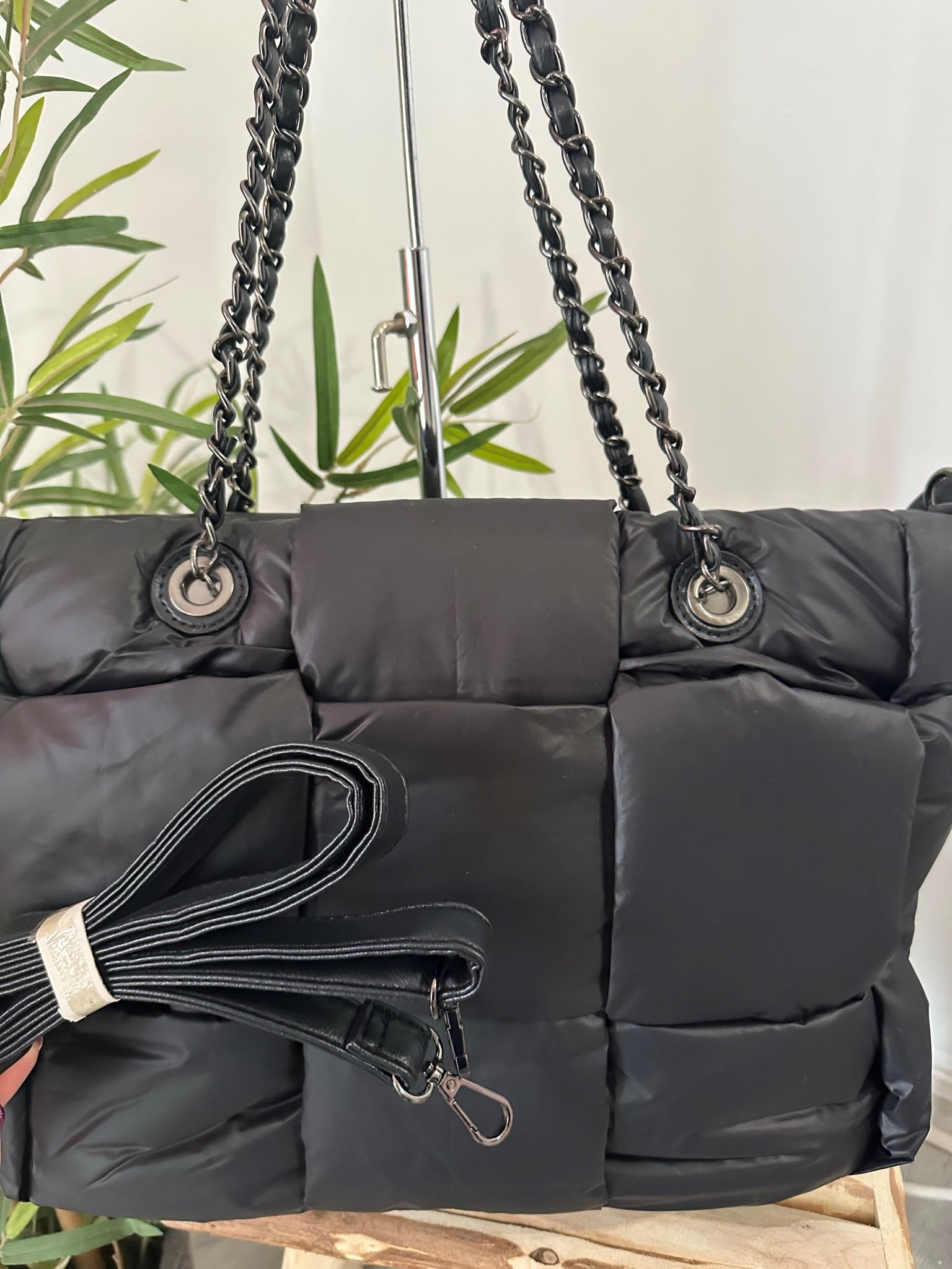 Bolso acolchado negro 4