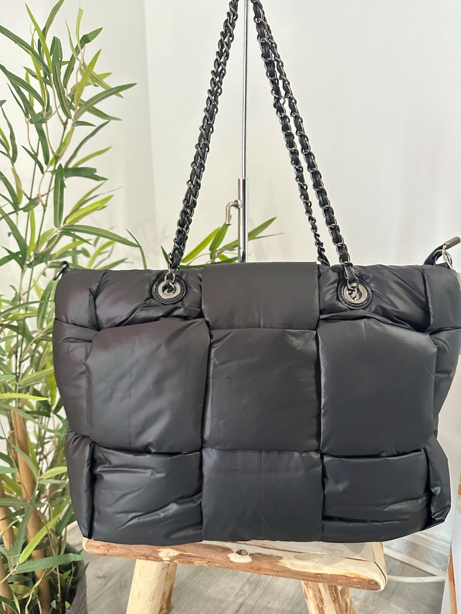 Bolso acolchado negro 5