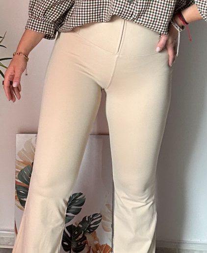 Leggings reductores efecto faja beige