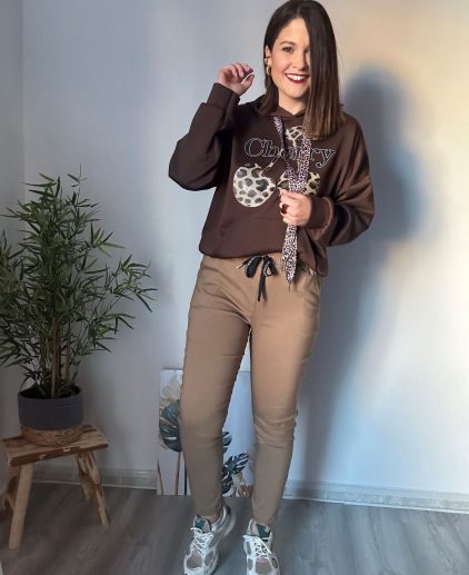Pantalón comfy camel