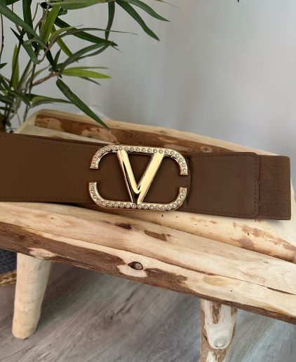 Cinturón camel elástico V