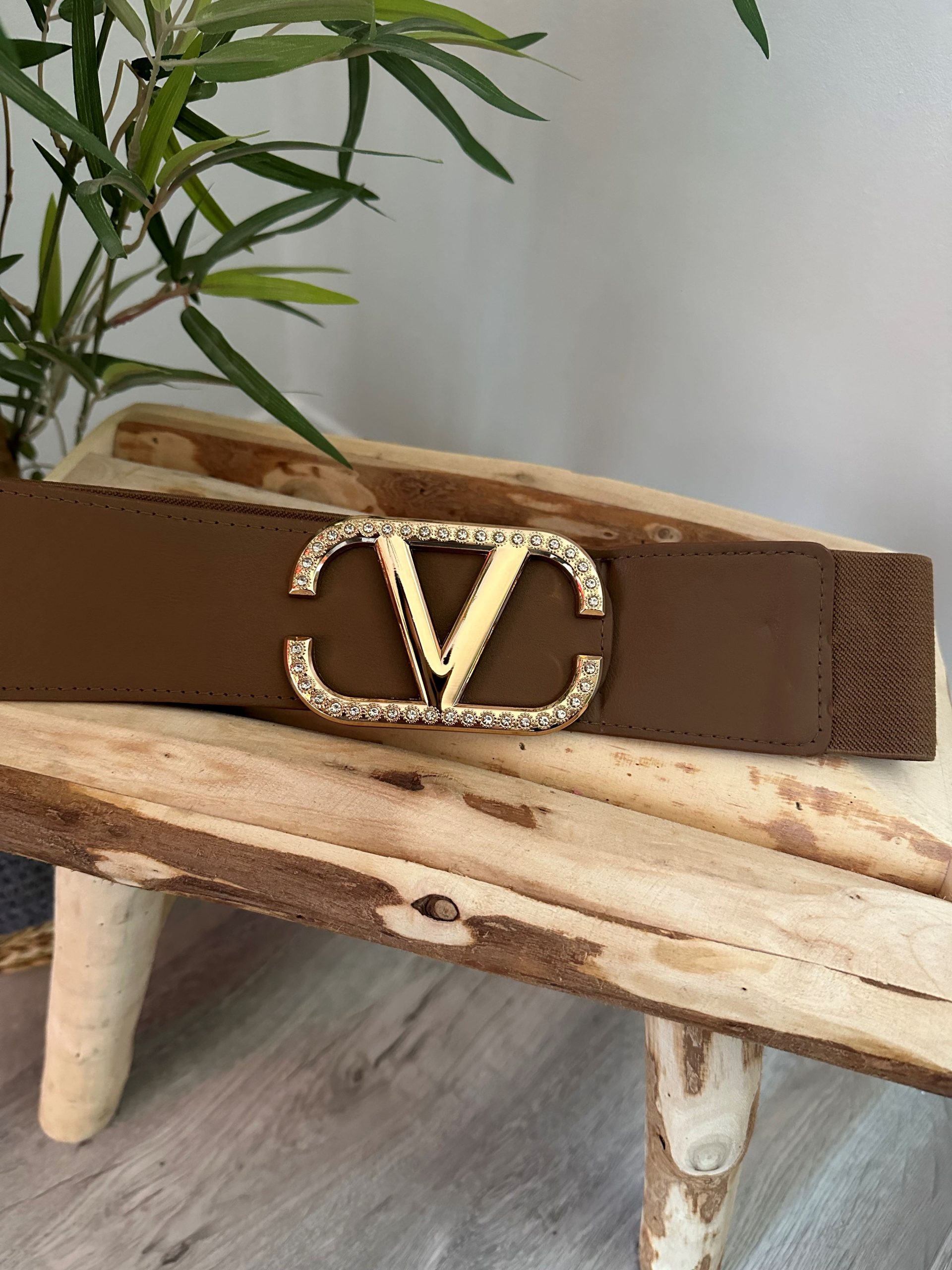 cinturón elástico camel V 1