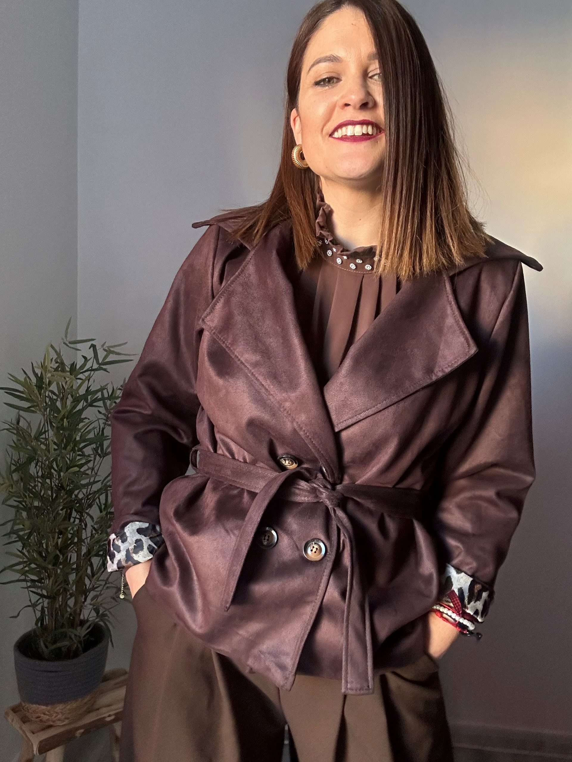 Gabardina ante marrón 5