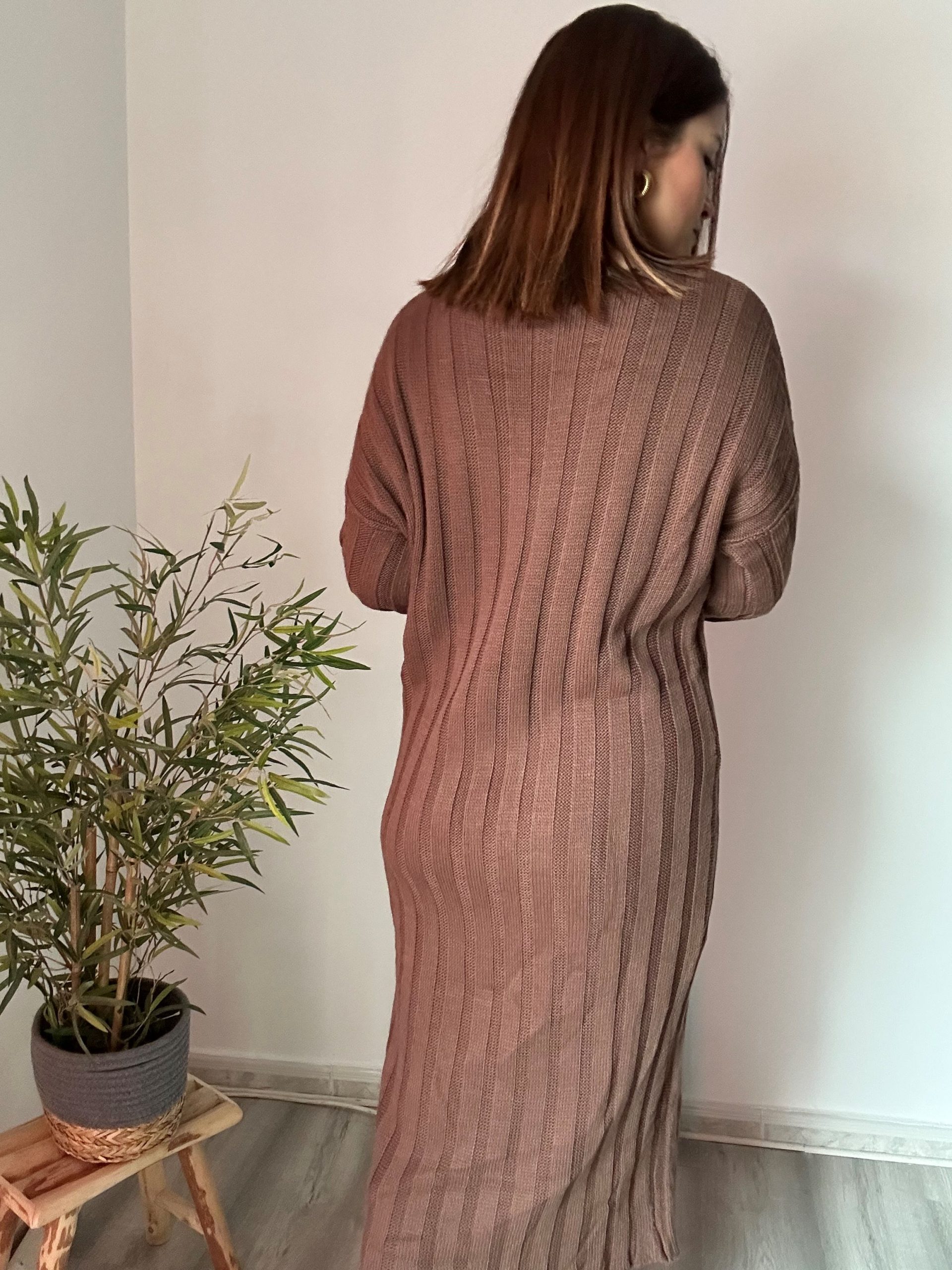 Vestido largo marrón 4