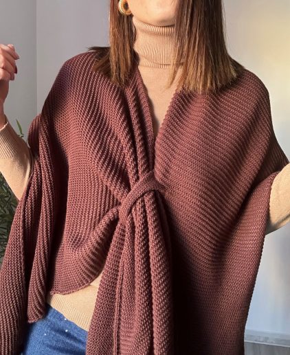 Poncho marrón