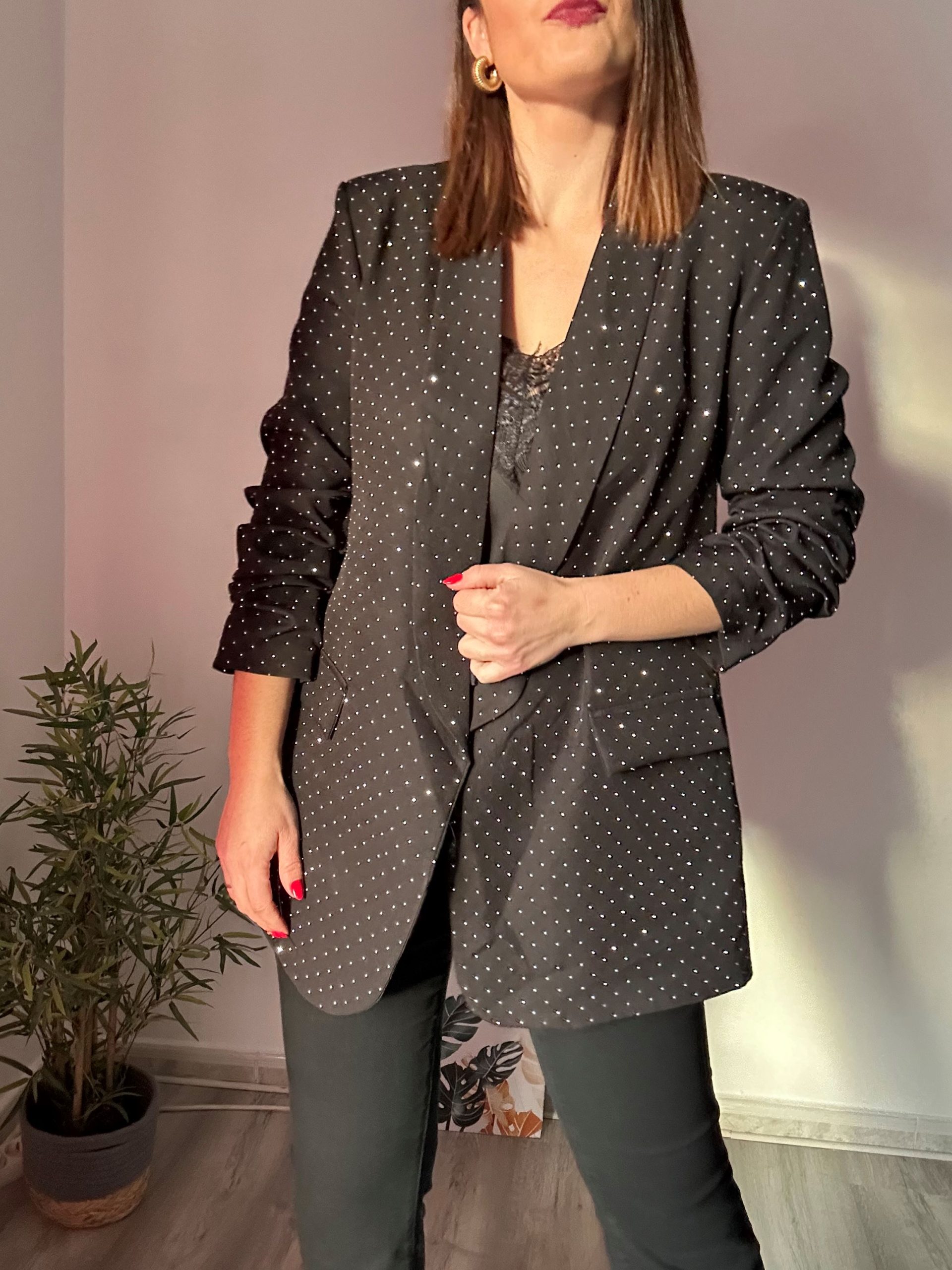 Blazer brilli negra 4