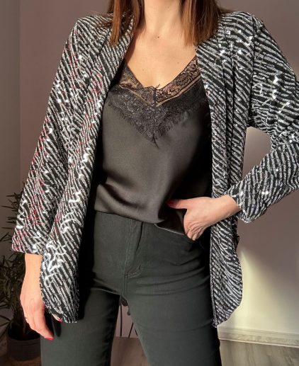 Blazer lentejuelas
