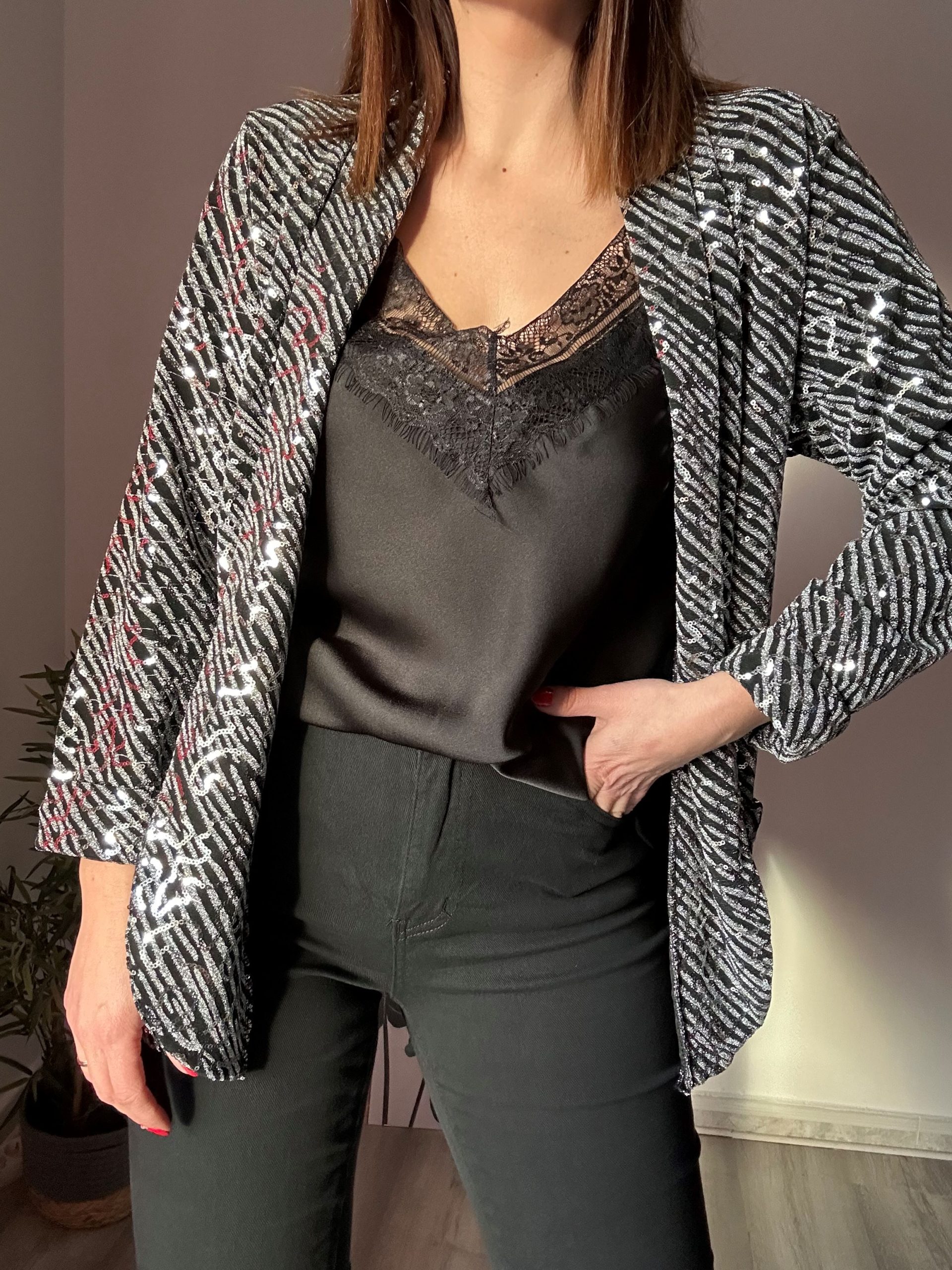 Blazer lentejuelas 2