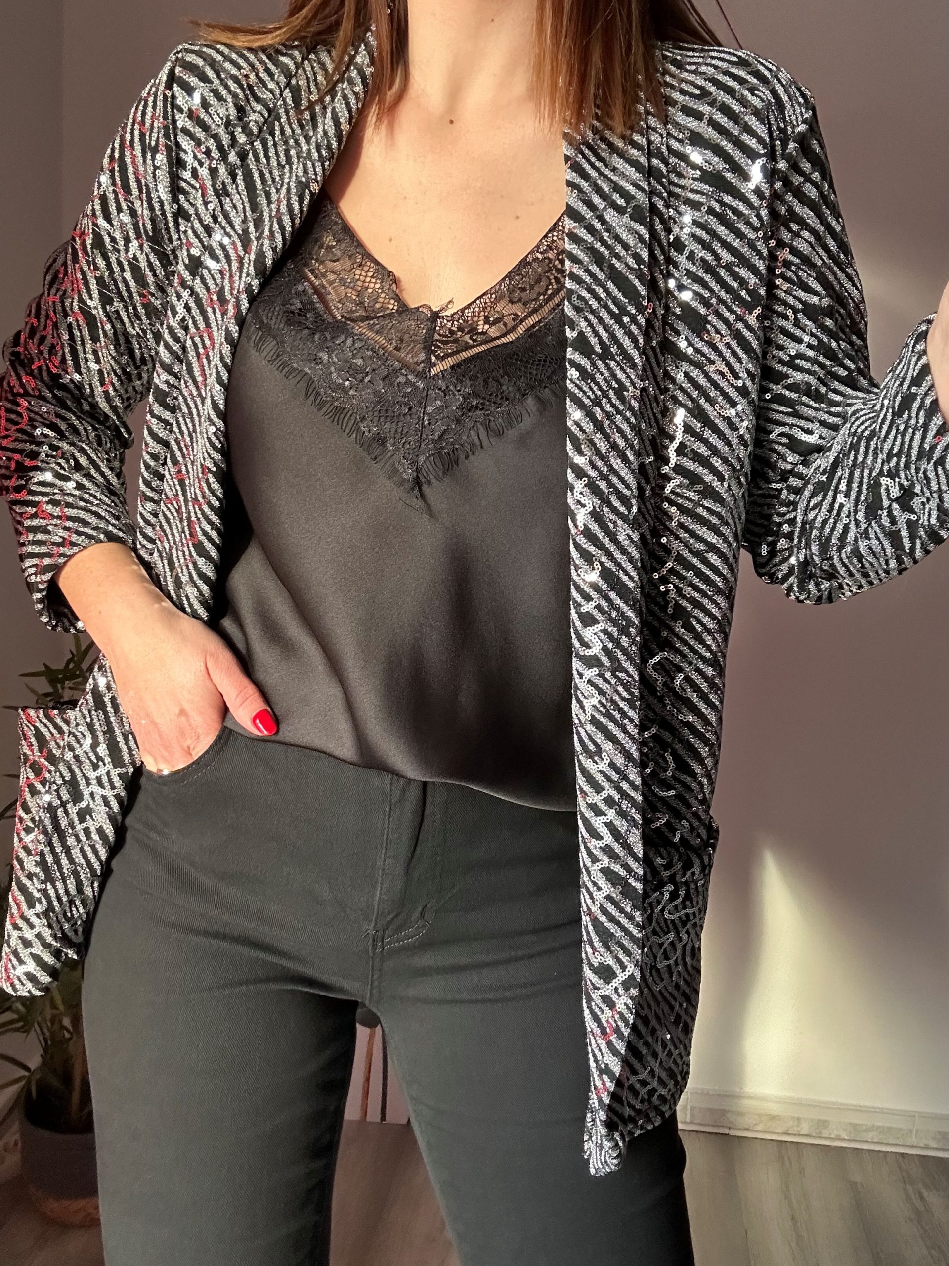 Blazer lentejuelas 3