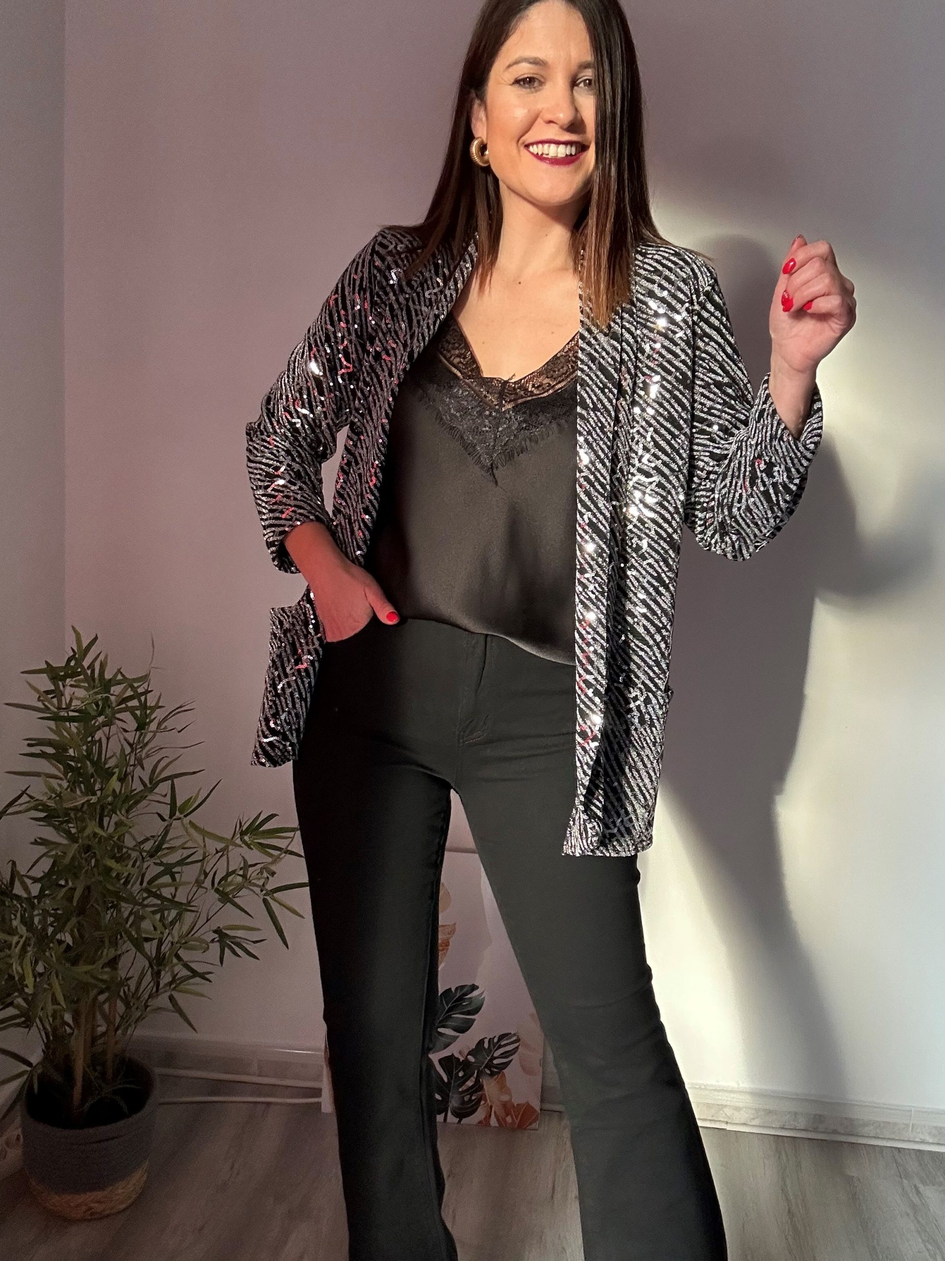 Blazer lentejuelas 4