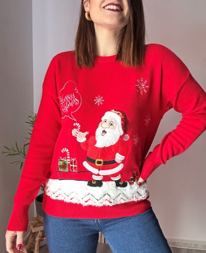 Jersey Papá Noel lentejuelas