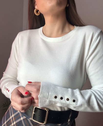 Jersey básico blanco