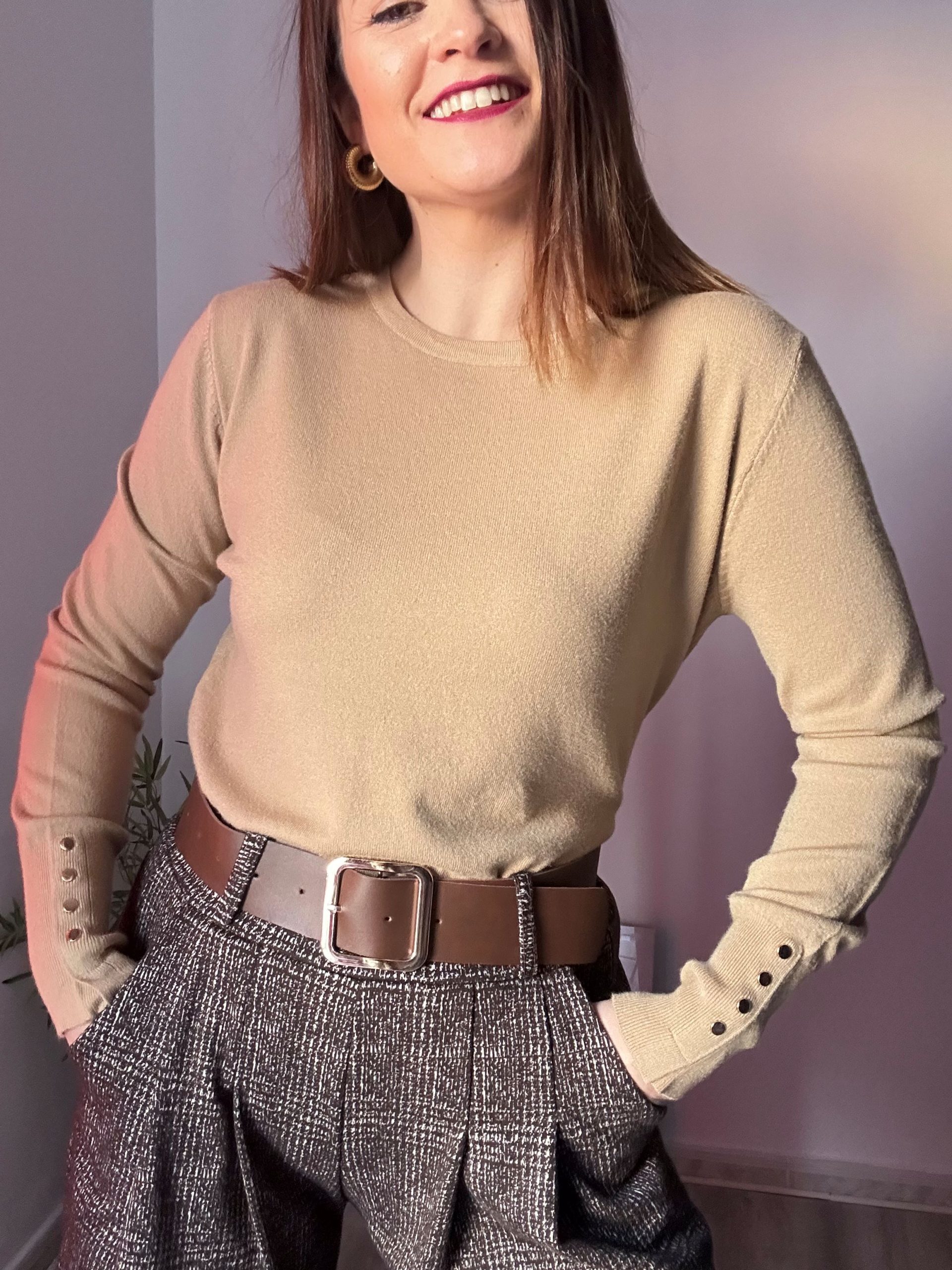 Jersey básico camel 2