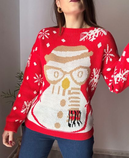 Jersey muñeco de nieve dorado