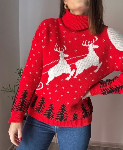 Jersey navideño cuello alto