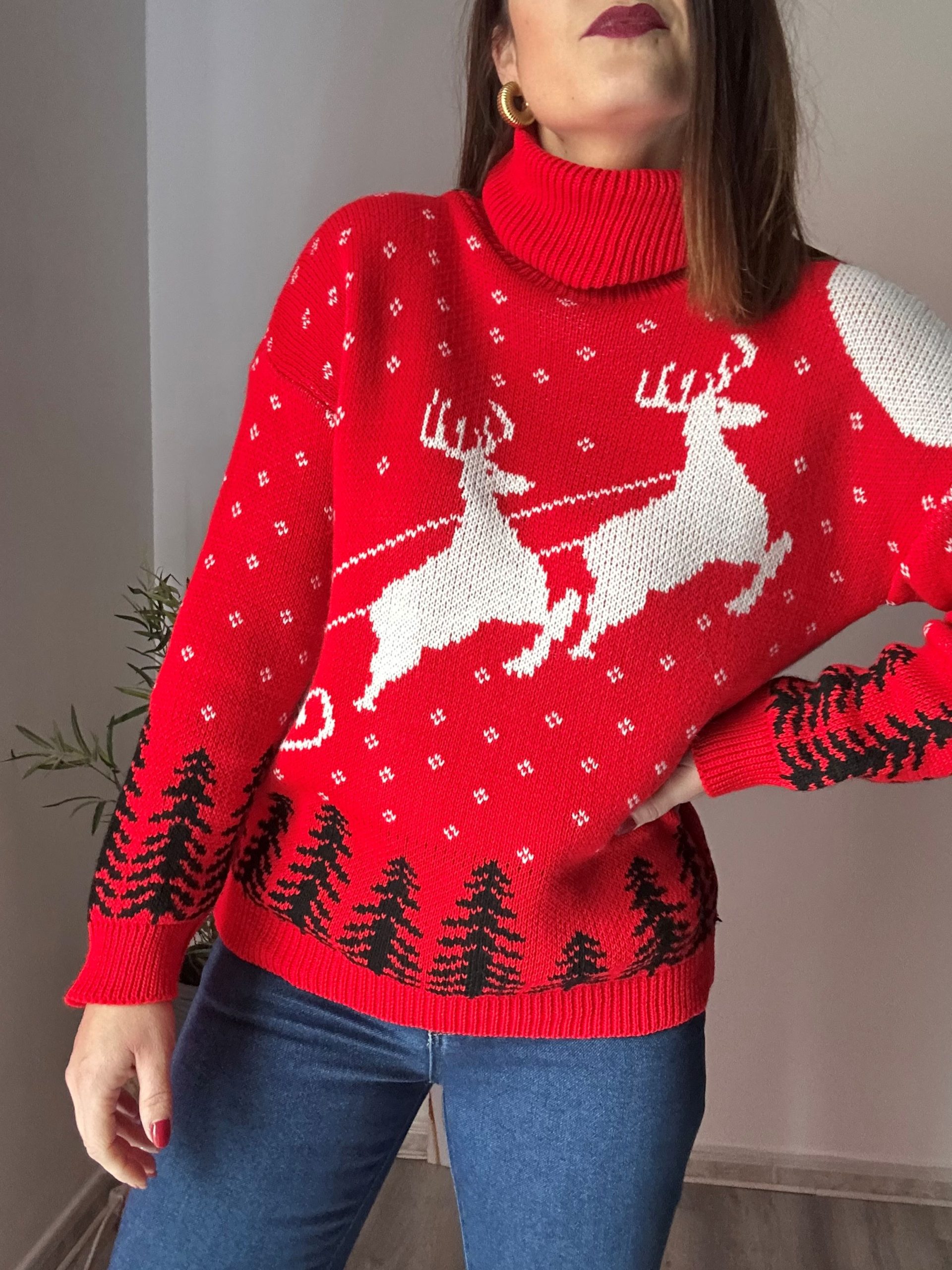 Jersey navideño cuello alto 1