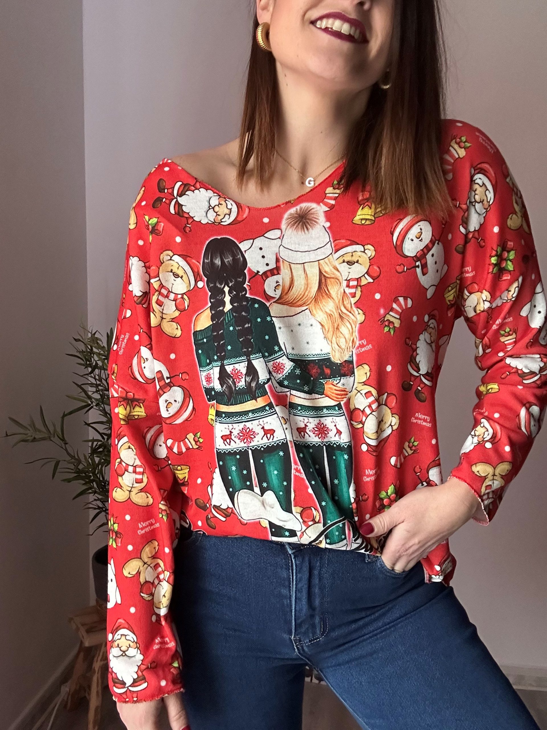 Jersey navideño talla amplia 2