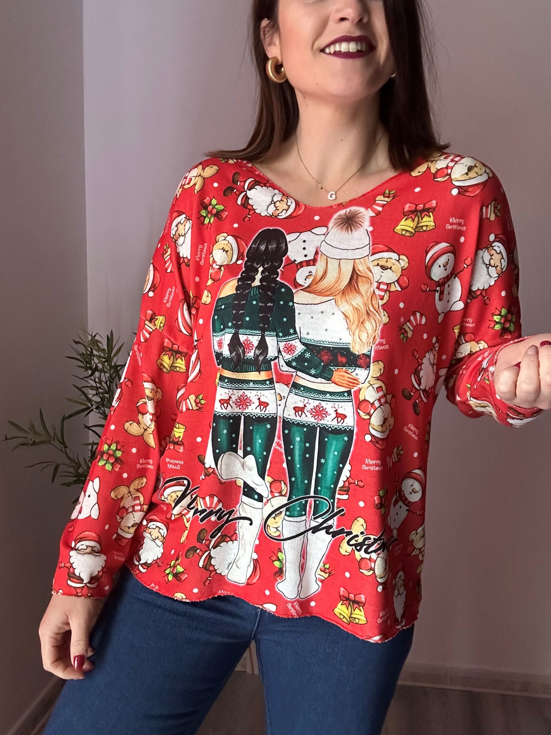 Jersey navideño talla amplia 3