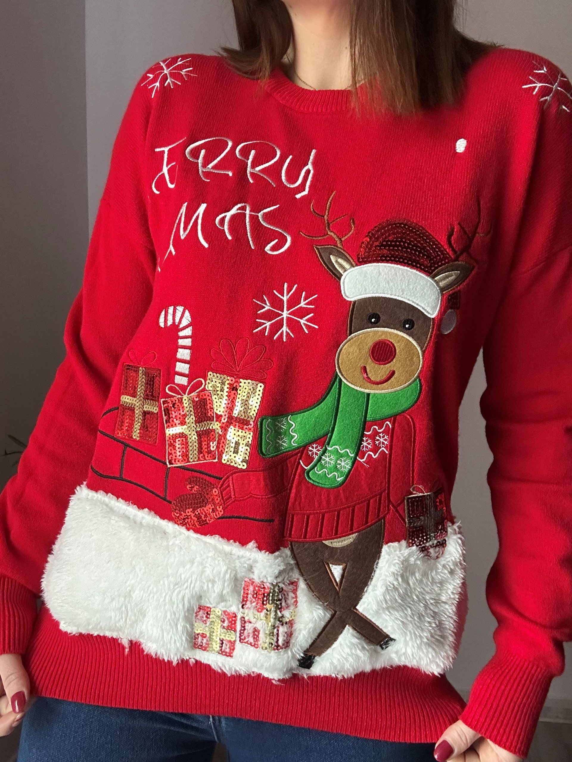 Jersey reno lentejuelas 4