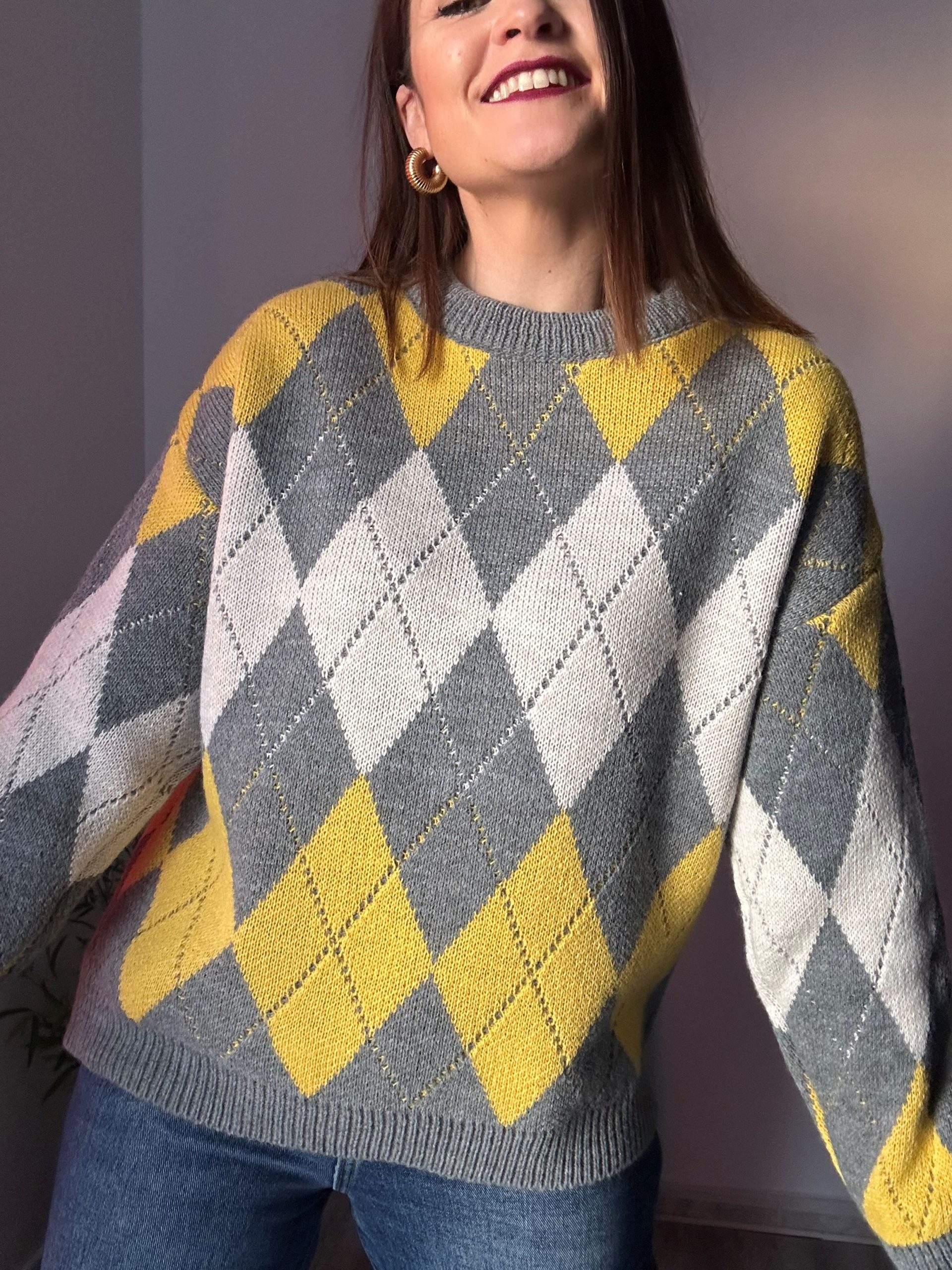 Jersey rombos amarillo 1