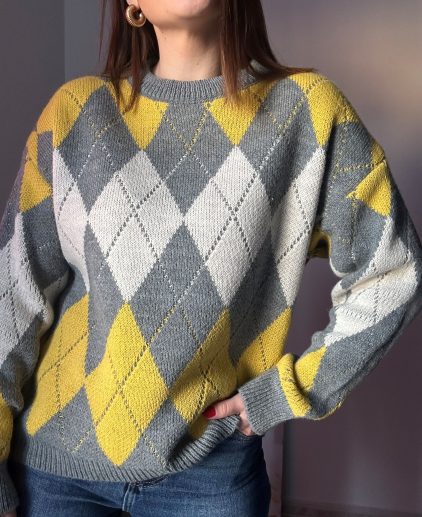 Jersey rombos amarillo