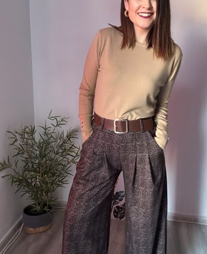 Palazzo paño marrón