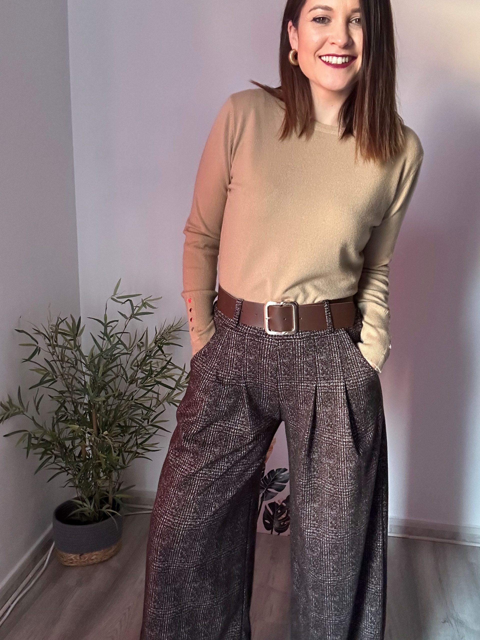 Palazzo paño marrón 3