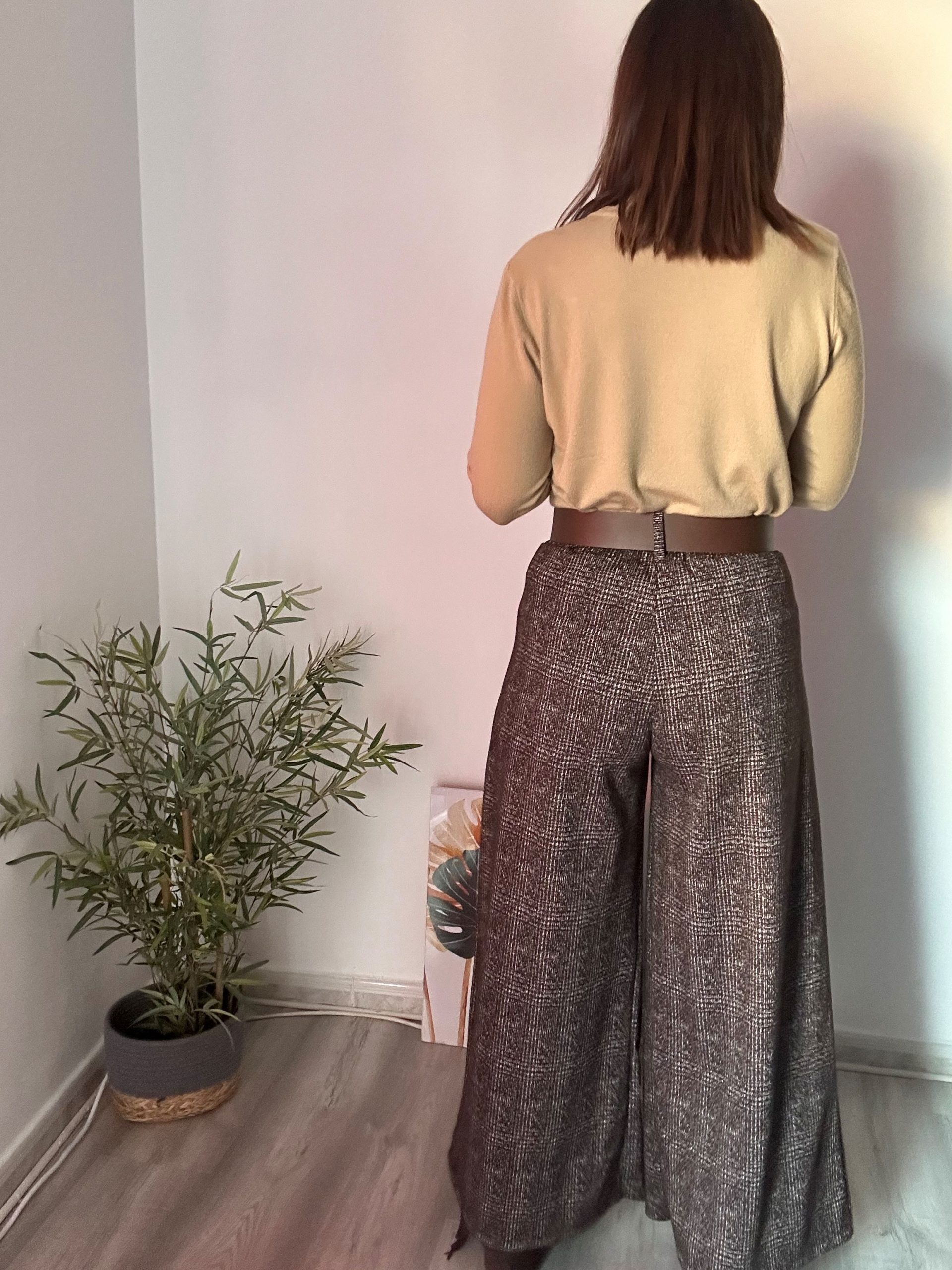 Palazzo paño marrón 4