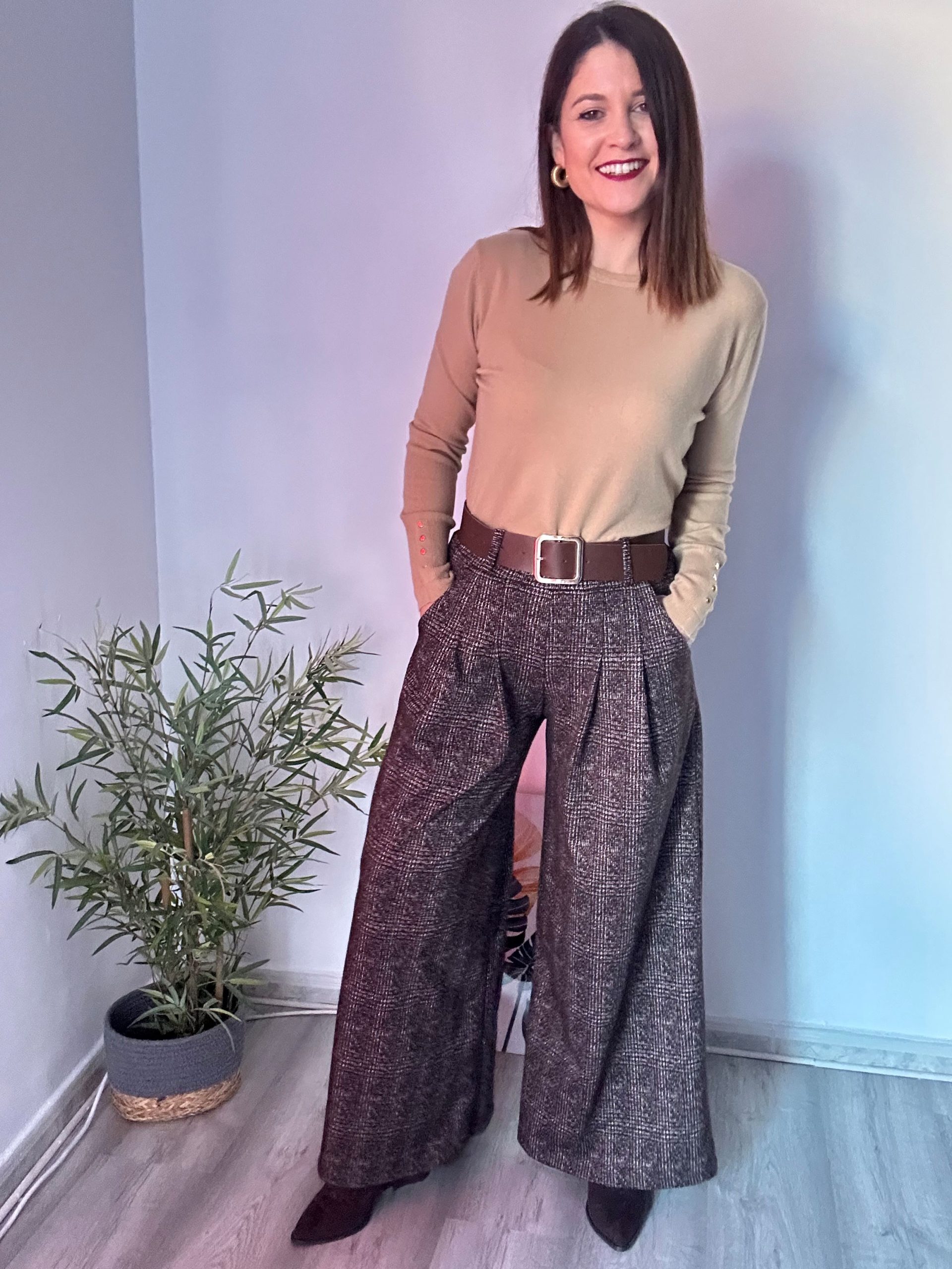 Palazzo paño marrón 5