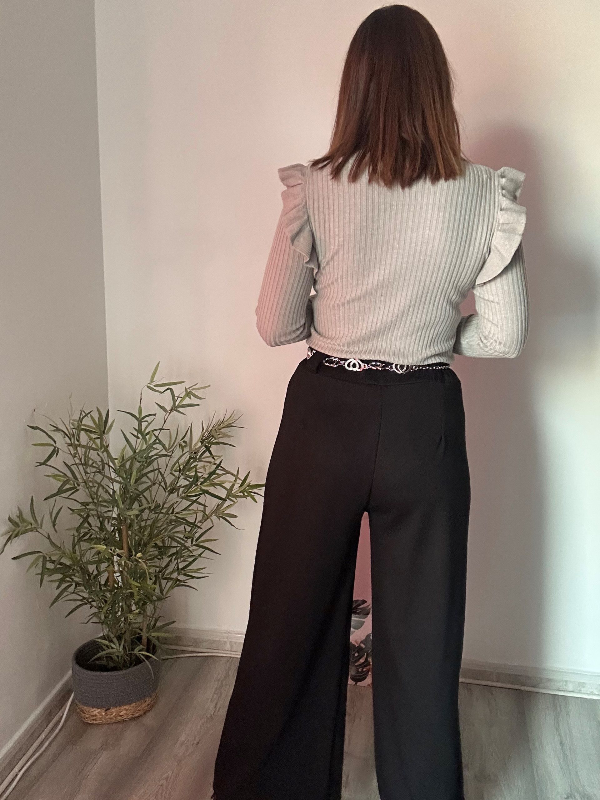 Pantalón vestir negro 2