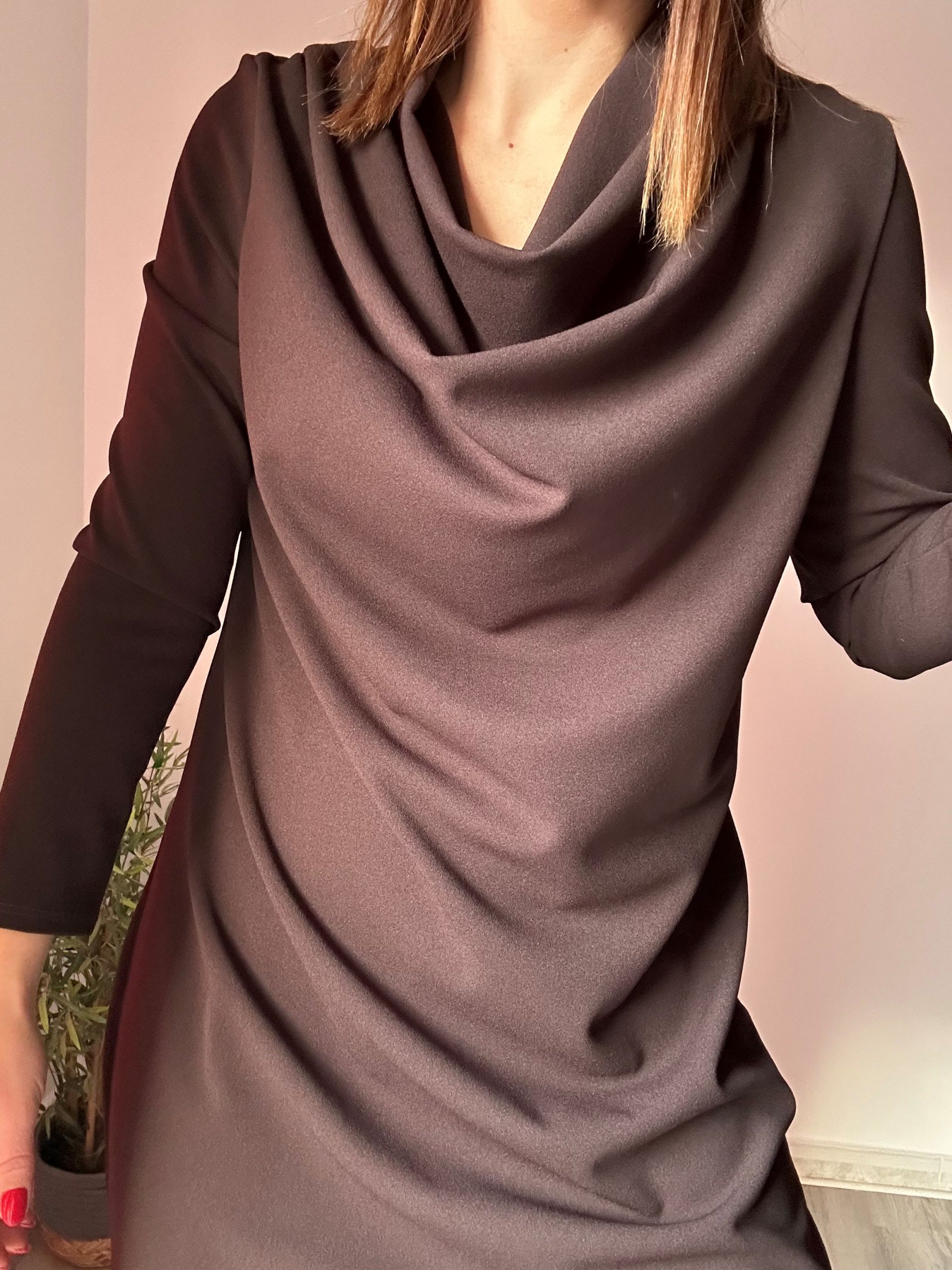 Vestido encaje marrón 4