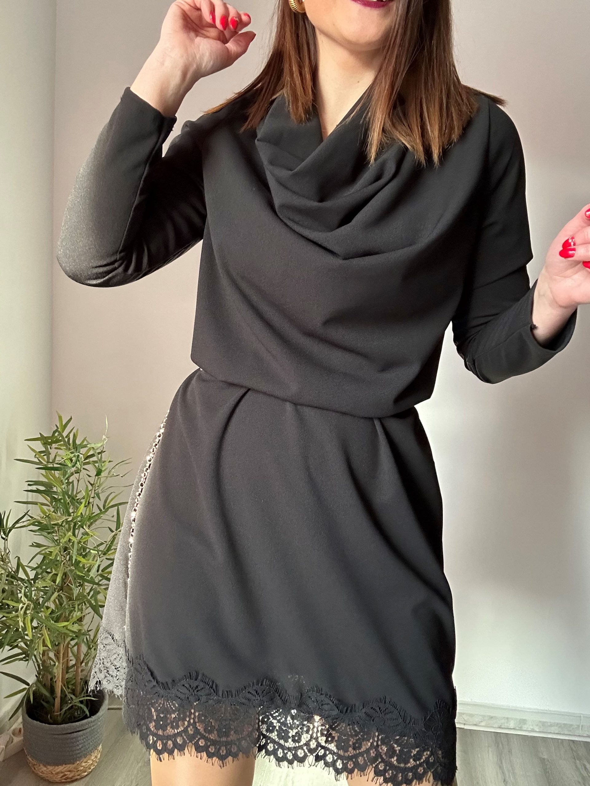 Vestido encaje negro 4