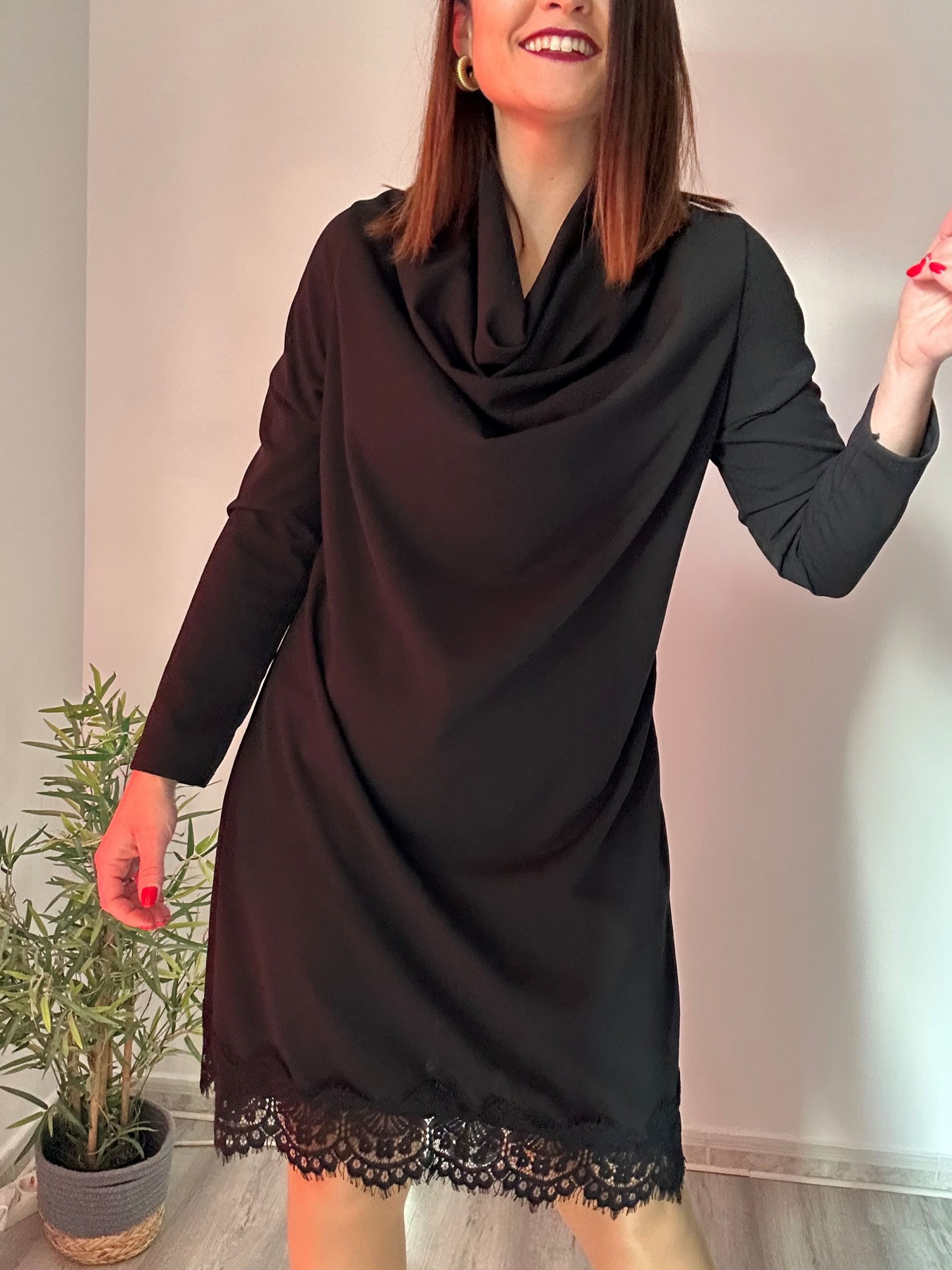 Vestido encaje negro 5