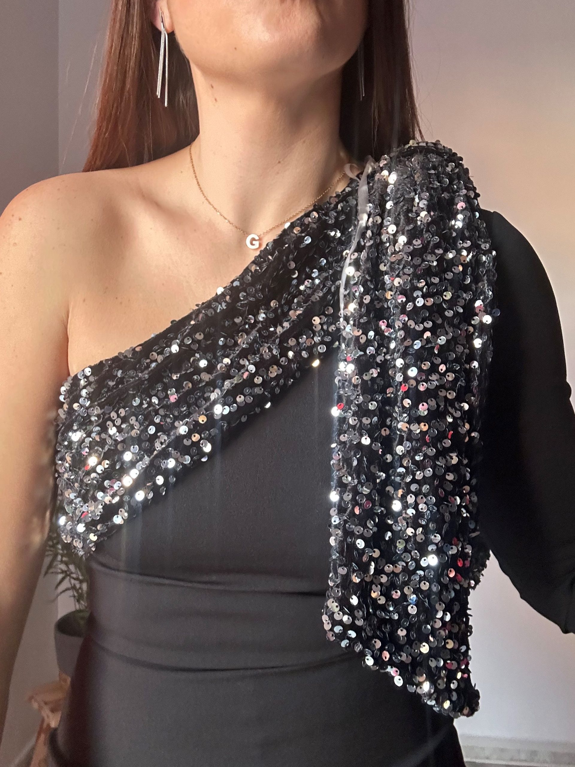 Vestido entallado negro 4