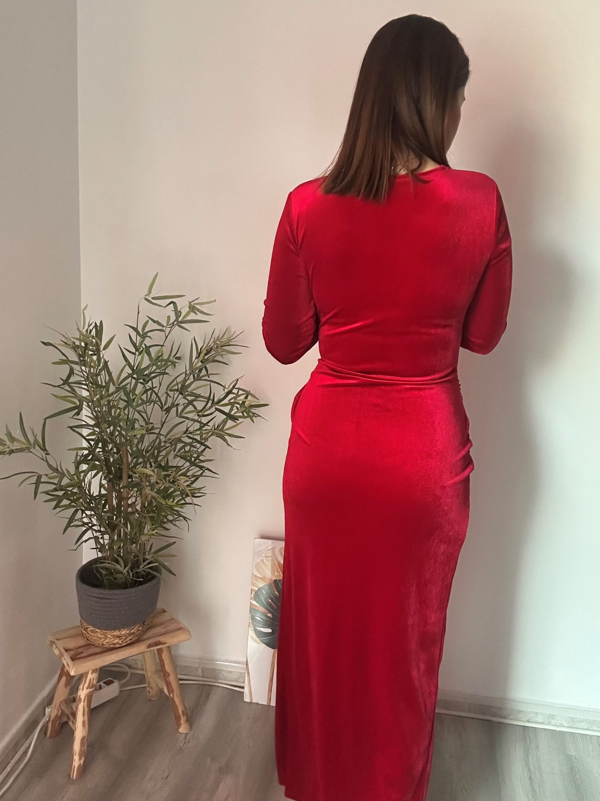 Vestido rojo terciopelo 4