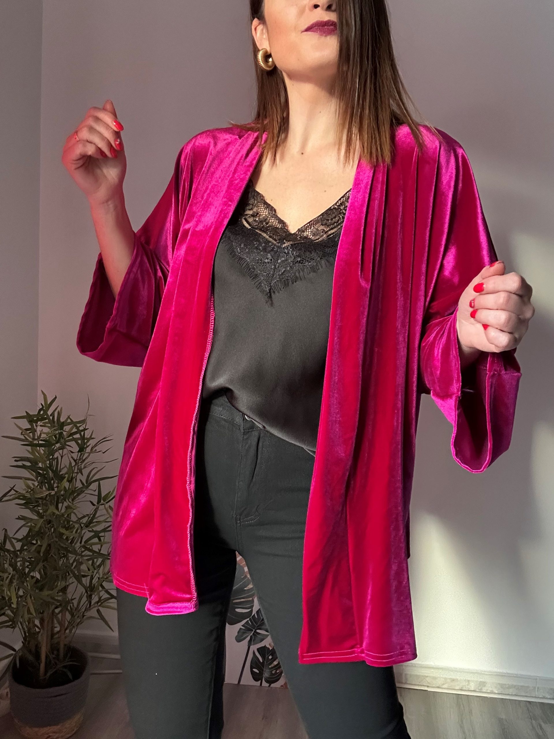 blazer kimono fucsia 2