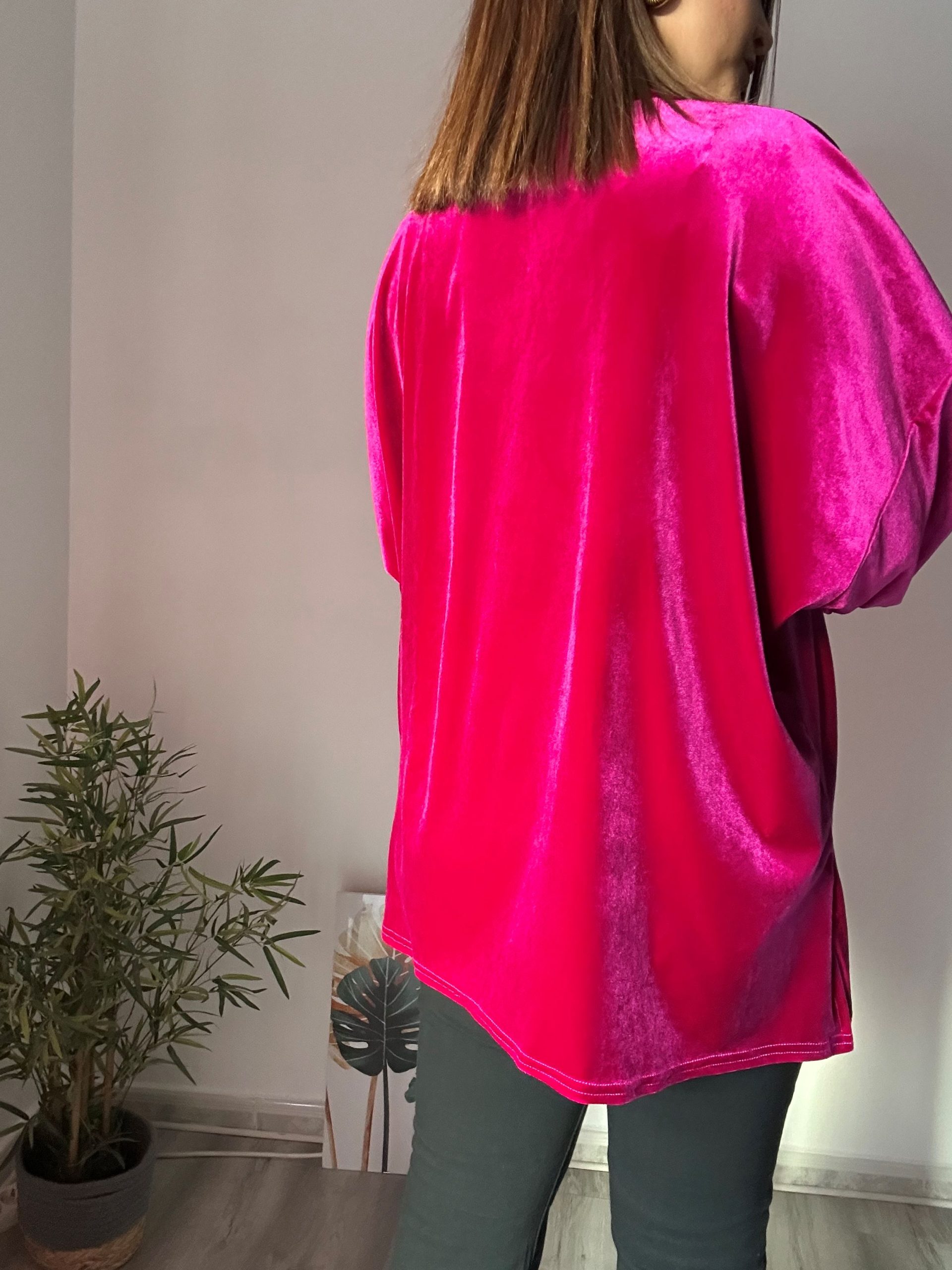 blazer kimono fucsia 3