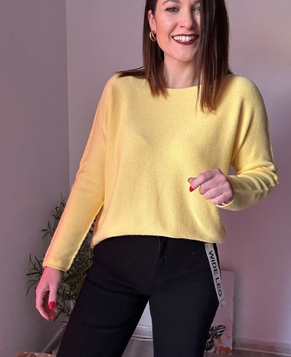 Jersey cálido amarillo