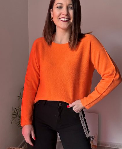 Jersey cálido naranja