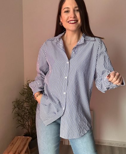 Camisa rayas oversize