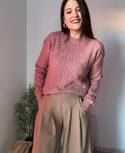 Jersey rosa empolvado