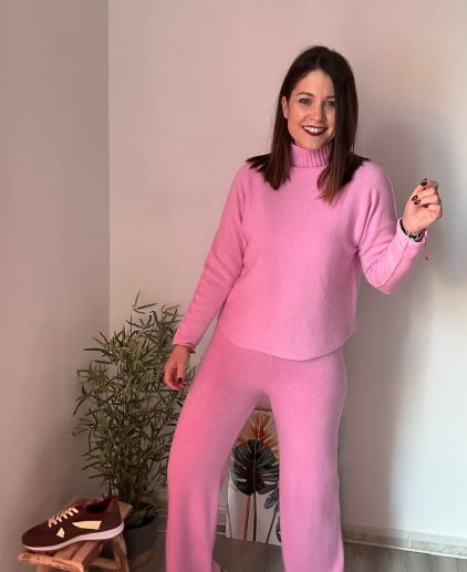 Conjunto chimenea rosa